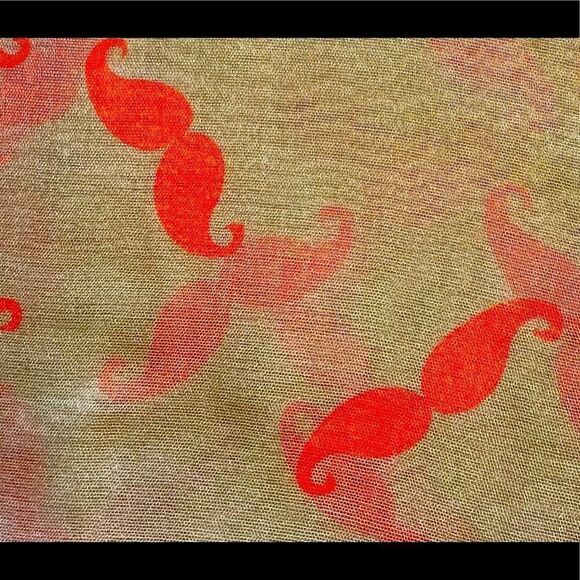 Moustache Print Pashmina  - Picture 3 of 7